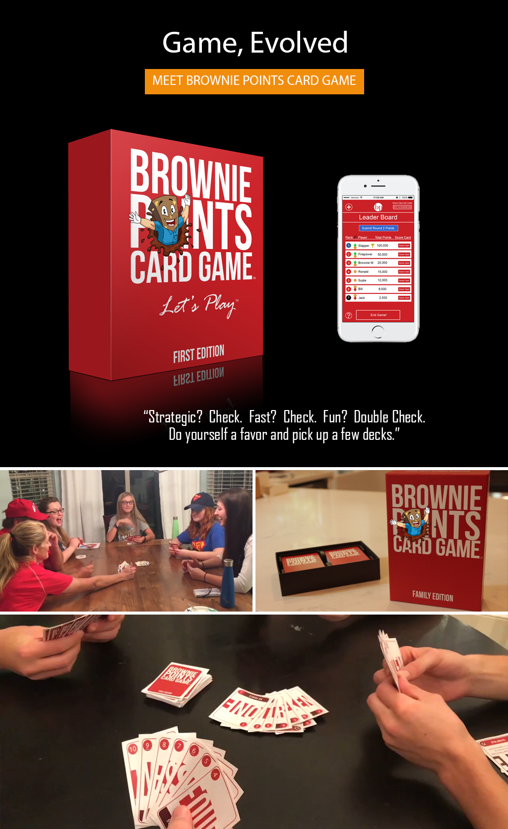 Brownie Points Card Game